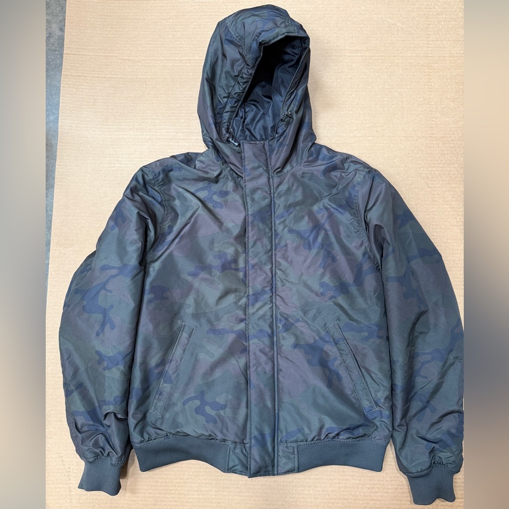 H&M Men's Camouflage Hooded Lined Jacket Size XL